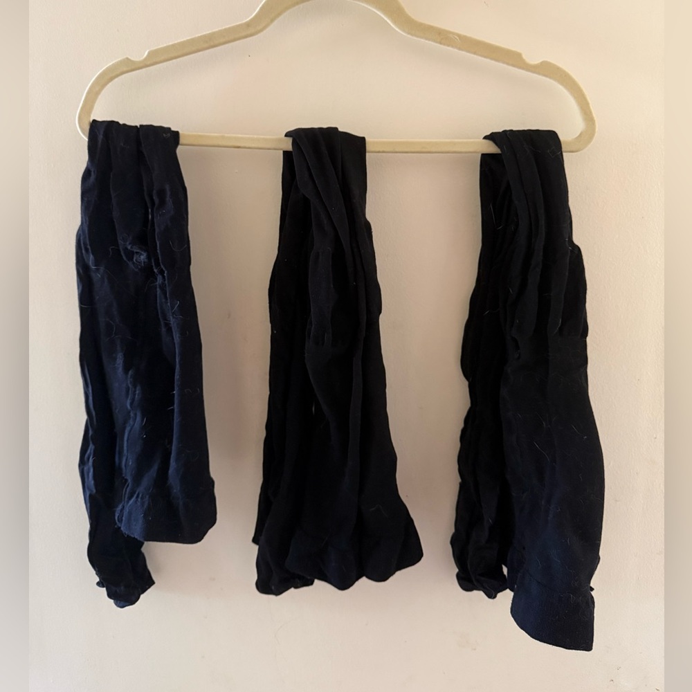 Three pairs black tights